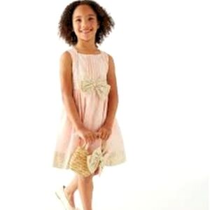 Vintage Peach & Floral Dress